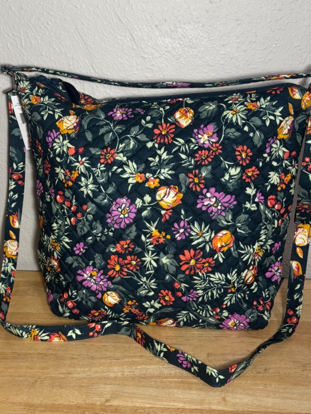 Vera Bradley Oversized Hobo Bag in Fresh Cut Floral Green NWT